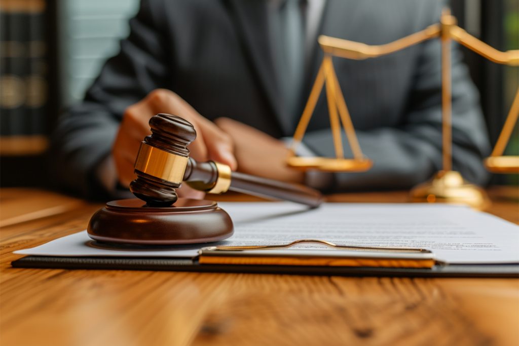 Photo Legal services, business and lawyers, contract papers, office discussion