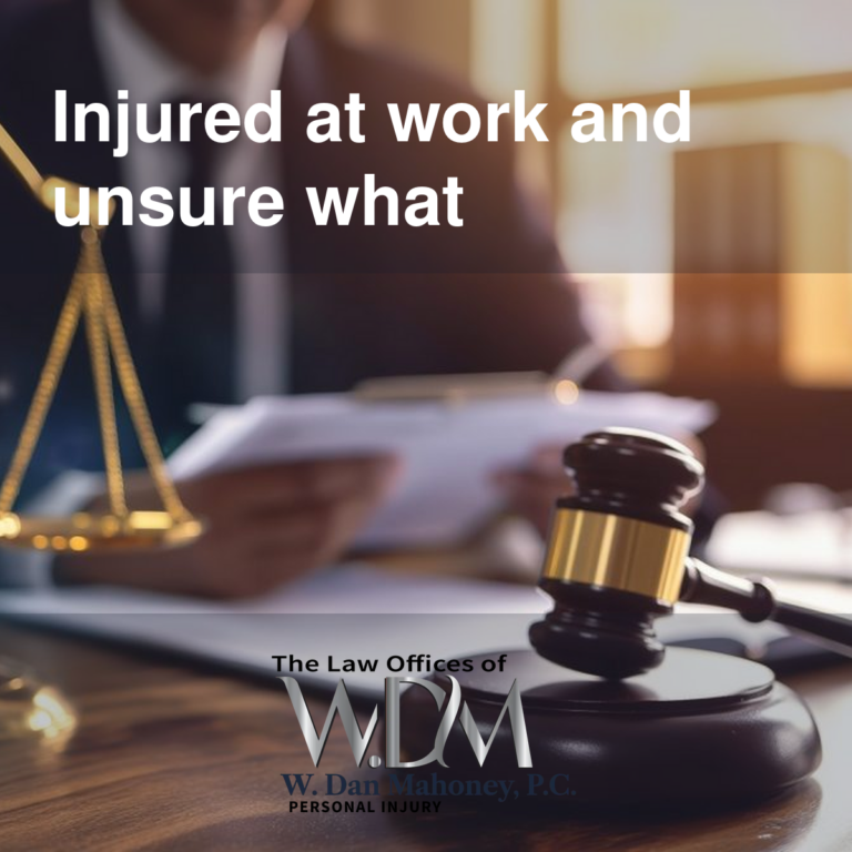 Injured at work and unsure what