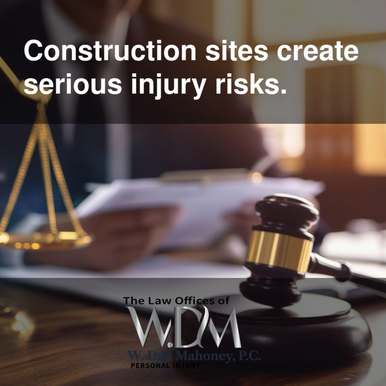 Construction sites create serious injury risks.