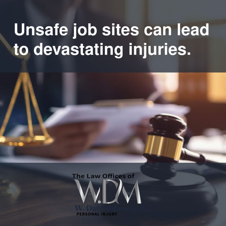 Unsafe job sites can lead to devastating injuries.