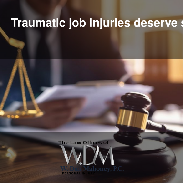 Traumatic job injuries deserve strong legal support.