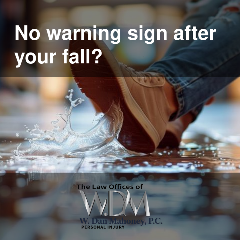 No warning sign after your fall?