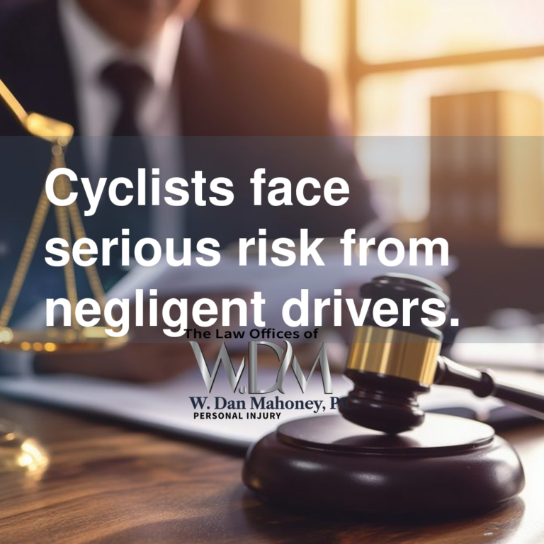 Cyclists face serious risk from negligent drivers.