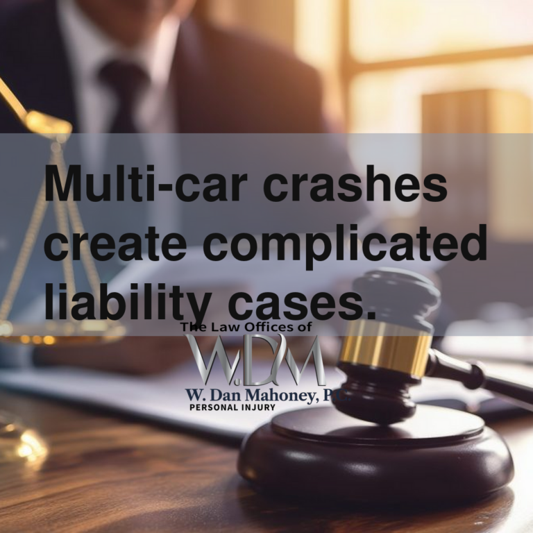 Multi-car crashes create complicated liability cases.