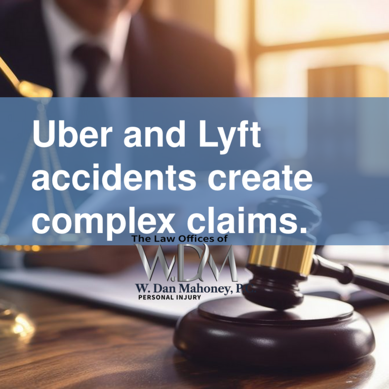 Uber and Lyft accidents create complex claims.