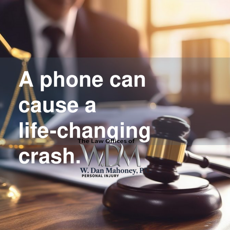 A phone can cause a life-changing crash.