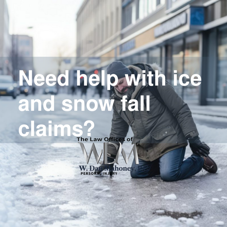 Need help with ice and snow fall claims?
