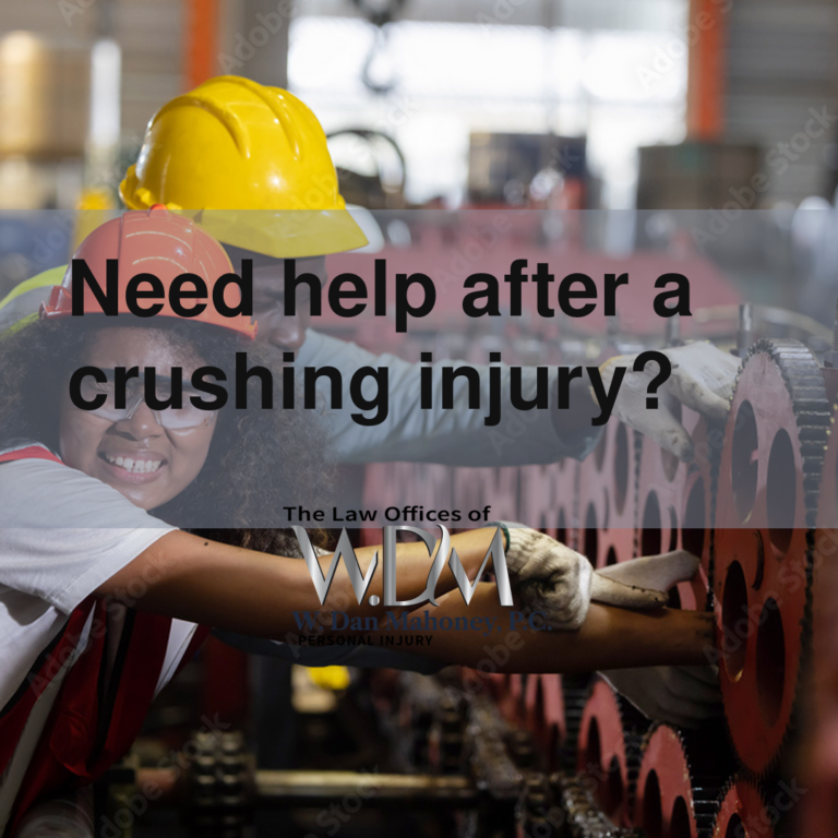 Need help after a crushing injury?