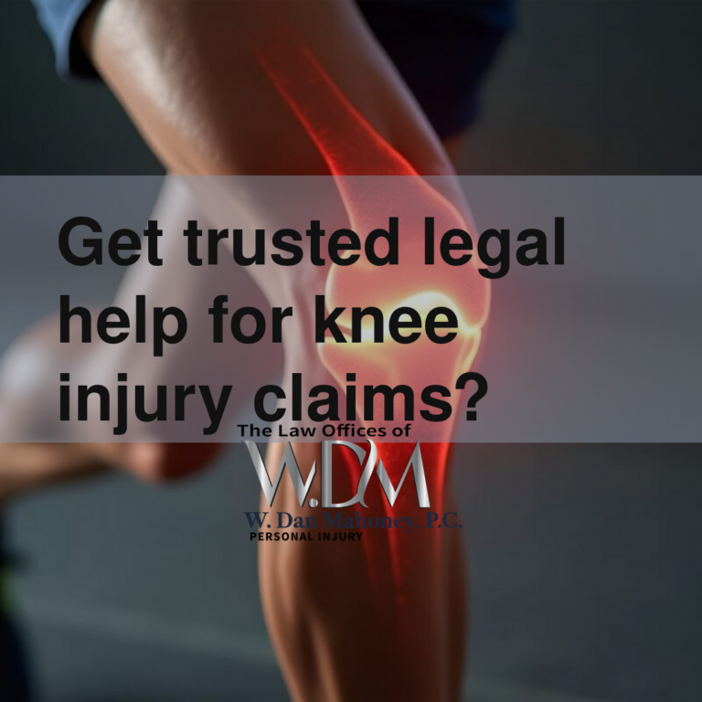 Get trusted legal help for knee injury claims?