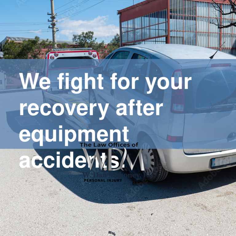 We fight for your recovery after equipment accidents.
