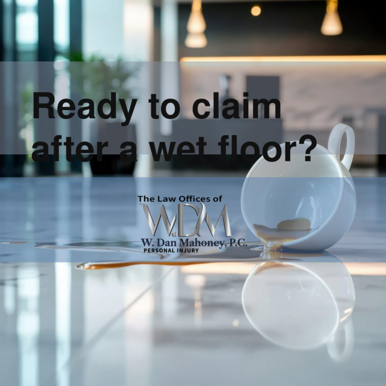 Ready to claim after a wet floor?
