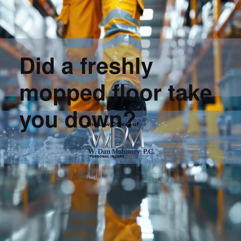 Did a freshly mopped floor take you down?