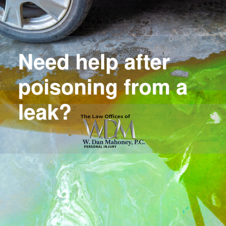 Need help after poisoning from a leak?