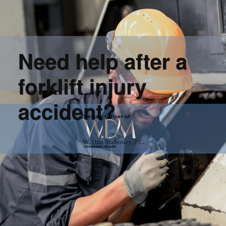Need help after a forklift injury accident?
