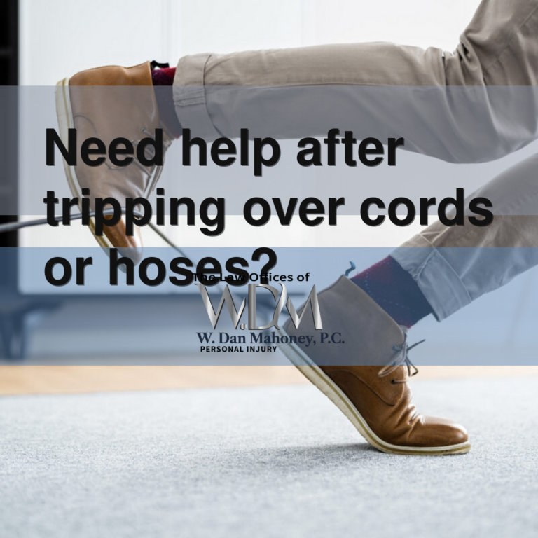Need help after tripping over cords or hoses?