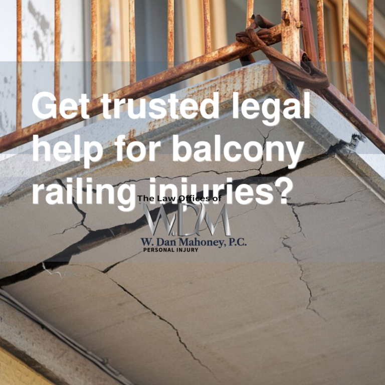 Get trusted legal help for balcony railing injuries?