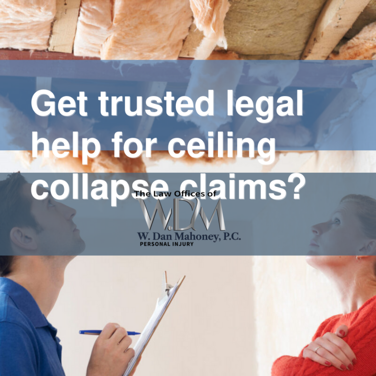 Get trusted legal help for ceiling collapse claims?