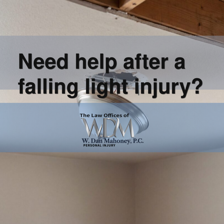 Need help after a falling light injury?