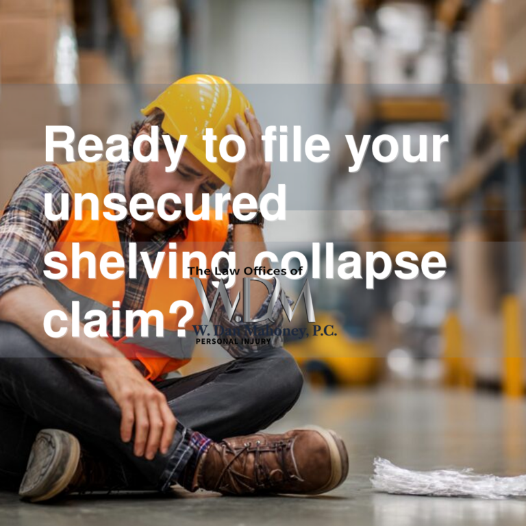 Ready to file your unsecured shelving collapse claim?