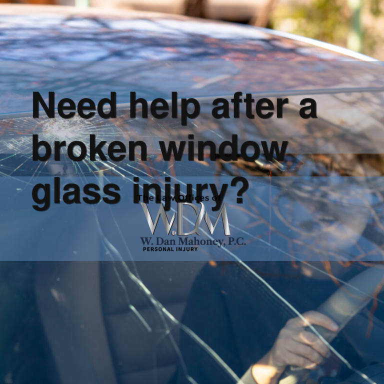 Need help after a broken window glass injury?