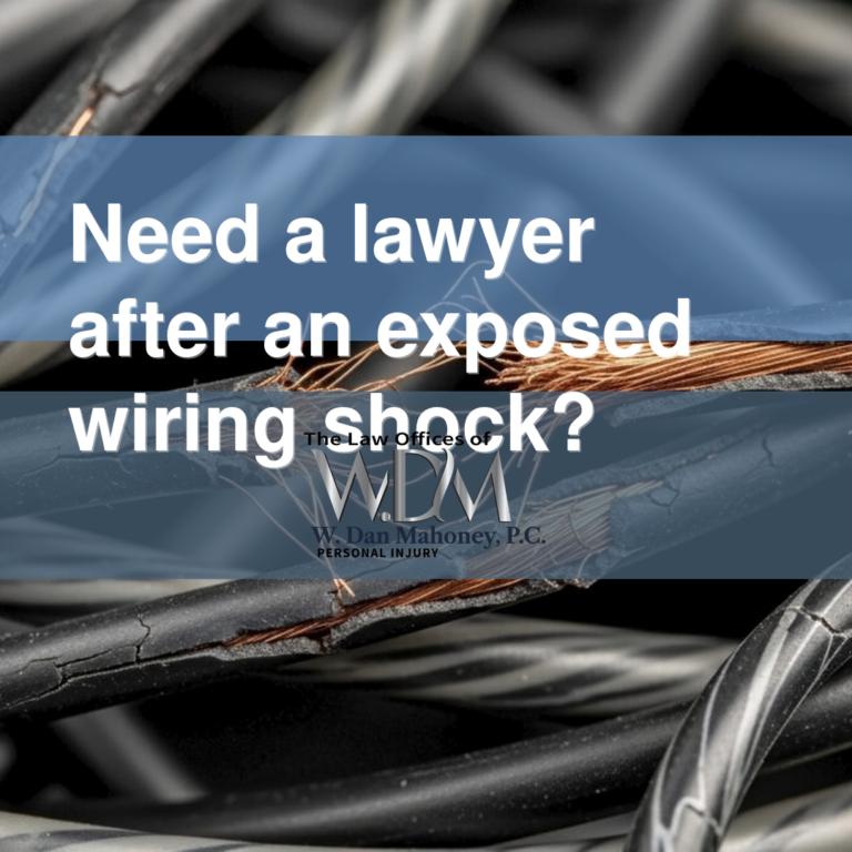 Need a lawyer after an exposed wiring shock?