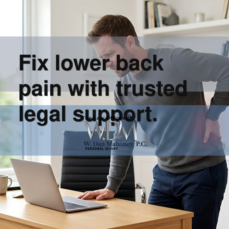 Fix lower back pain with trusted legal support.