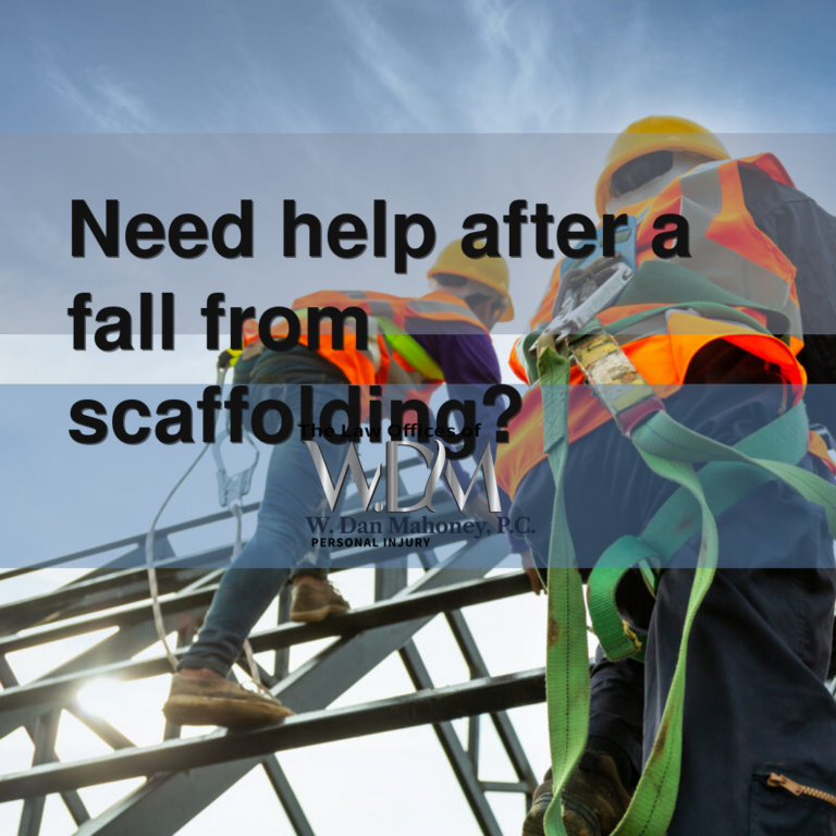 Need help after a fall from scaffolding?