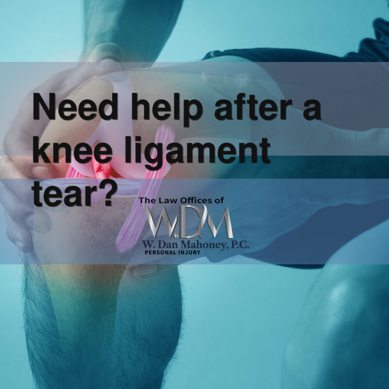Need help after a knee ligament tear?