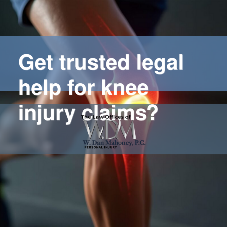 Get trusted legal help for knee injury claims?