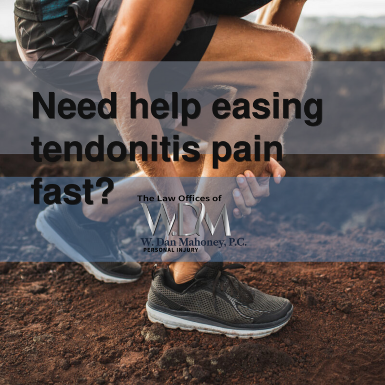 Need help easing tendonitis pain fast?