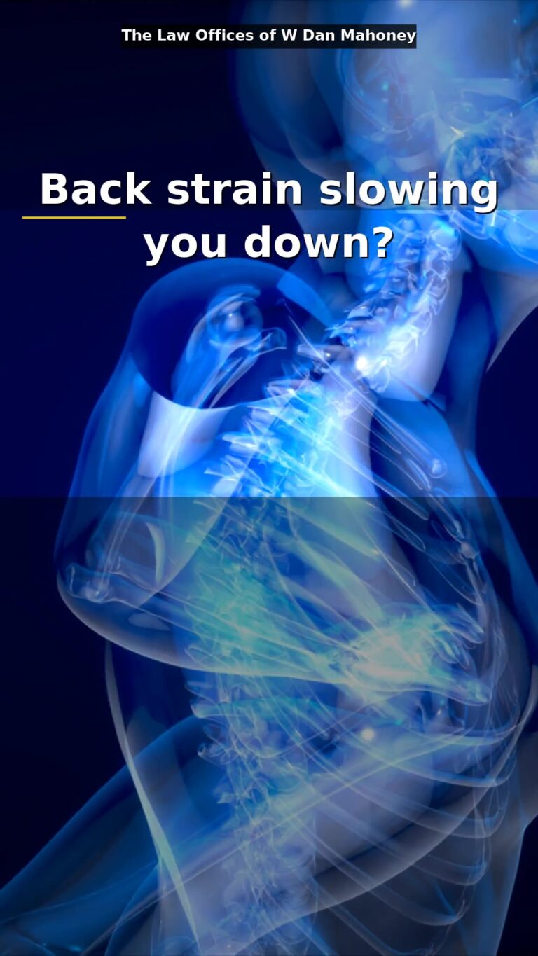 Lower Back Strain — The Law Offices of W Dan Mahoney